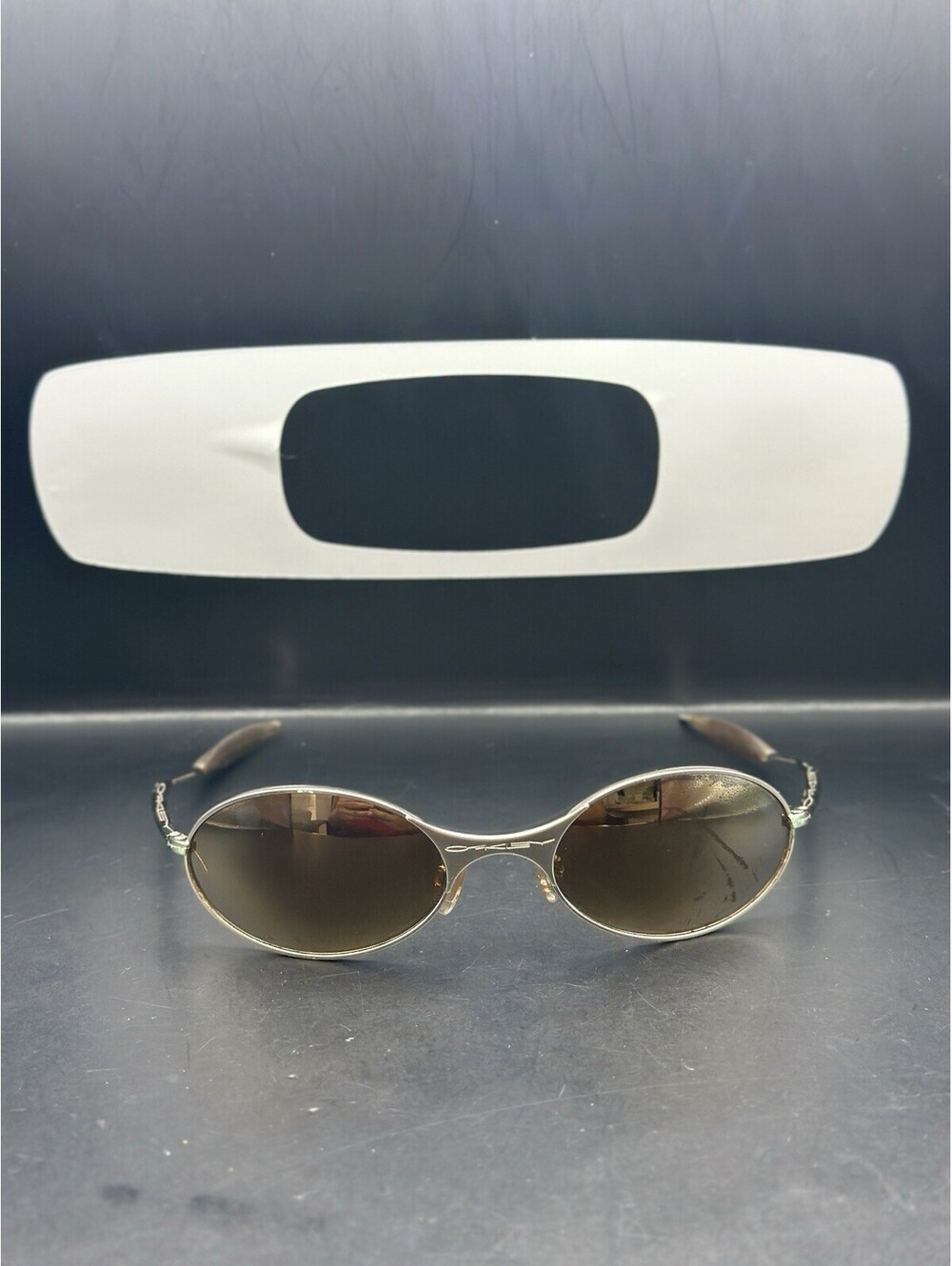 Oakley E Wire Polished/Gold Iridium Lenses 05-503
